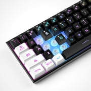 MageGee Wired Gaming Keyboard with RGB Backlight, Black/White