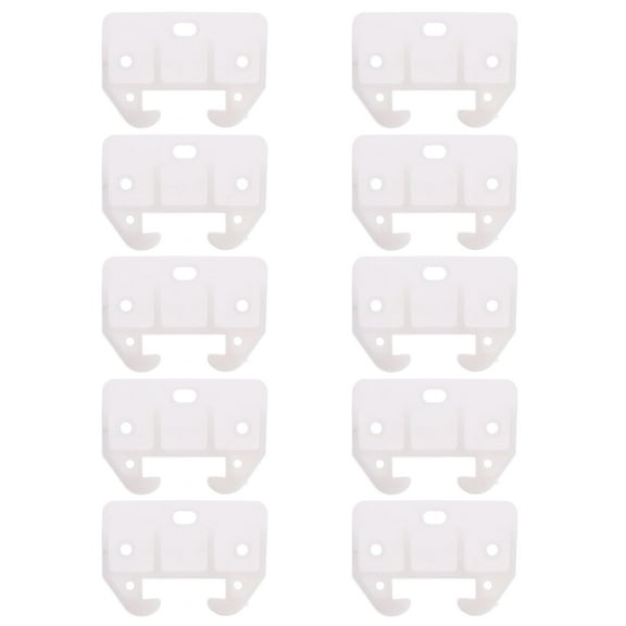 BESTYASH Set of 10 Plastic Drawer Track Guides for Cabinet Installation and Furniture Parts