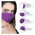 thumbnail image 2 of Cubrebocas Gaon Tricapa 50pz Morado, 2 of 8
