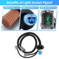 thumbnail image 4 of Arnés de Faro Único para Peterbilt 386 2005-2015 para Peterbilt 387 1999-2010 Conector de Cableado de Faro para Peterbilt 382 2007-2018 No. 61A3002-0474, 4 of 7