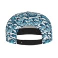 thumbnail image 2 of Hirioo Ocean Waves for Baseball Cap Men Cap Flat Brim for Men Women Teens Adjustable Baseball Cap, 2 of 7