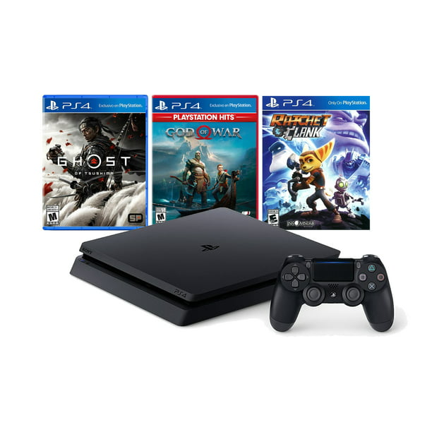 Renaissance Symptoms Attach to Sony PlayStation 4 Slim PS4 1TB Console MEGAPACK Bundle 3 GAMES included  Ghost of Tsushima, God of War 4, Ratchet and Clank, Black - Walmart.com