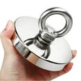thumbnail image 3 of DIYMAG Super Strong Neodymium Fishing Magnets, 1500 lbs(680 KG) Pulling Force Rare Earth Magnet with Countersunk Hole Eyebolt Diameter 4.75 inch(120mm) for Retrieving in River and Magnetic Fishing, 3 of 7