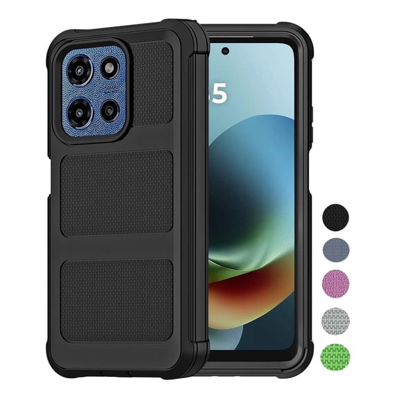 NJJEX For Motorola Moto G play 2026/Moto G 5G 2026/Moto G 5G 2025 Case Phone Cover Shockproof Protective Phone Case, Black