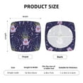 thumbnail image 6 of Fotbe Lavender Flowers Velvet Stretch Couch Cushion Cover Plush Cushion Slipcover for Chair Cushion Furniture Protector Seat Cushion Sofa Cover-16.9in, 6 of 9