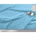 thumbnail image 3 of Soimoi Modal Satin Tissu Feuilles & Bourgeons Imprimé Floral par Yard 42 Pouces de Large, 3 of 3