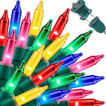 Super-Bright Extendable Multi Christmas Lights Decoration 200Lights 39.2ft UL Certified Mini Bulb String Lights Set for Outdoor Christmas Tree Garden Holiday Party Patio Wedding Garland Decor