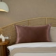 thumbnail image 2 of Color Ding Solid Color Silk Single Pillowcase Ice Silk Pillowcase Zipper Single 20x26inch / 51x66cm, 2 of 9