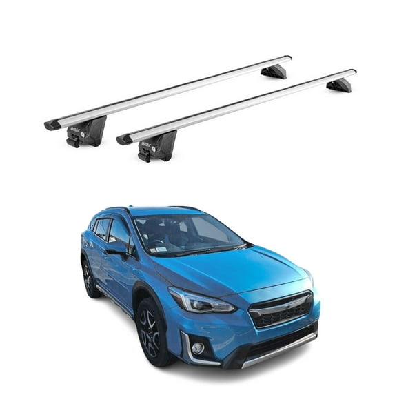 OMAC Roof Rack Luggage Carrier for Subaru Crosstrek Hybrid 2019-2024 Aluminum Grey 2X