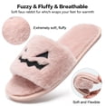 thumbnail image 3 of Ecetana Spooky Slides Halloween Slippers Soft Plush Cozy Open Toe Indoor Outdoor Fuzzy Slippers Gifts For Girls Women, 3 of 7