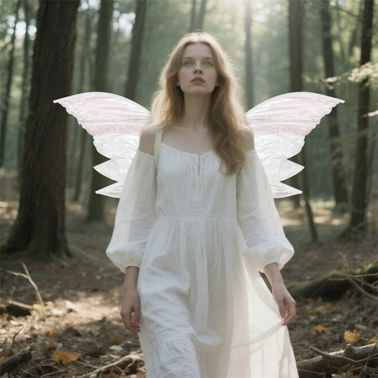 Fairy Costume Accessories Women Cosplay Shawl Adult Fairy Wings Fine Apparel Kids Butterfly Wings Bird Wings White Child