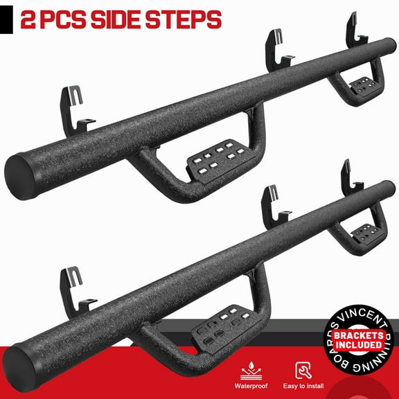 Fit 15-25 Colorado/Canyon Extended Cab BOC Nerf Bar Running Boards Side Step BLK