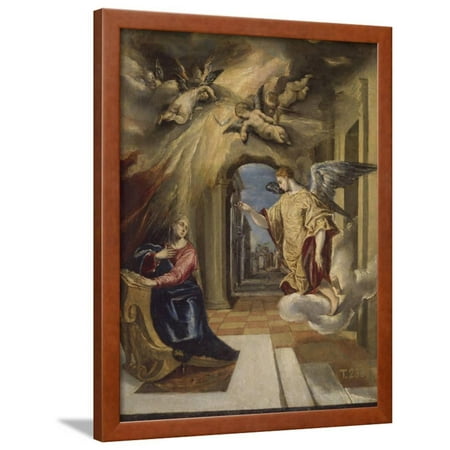 The Annunciation, 1570-1572 Framed Print Wall Art By El Greco