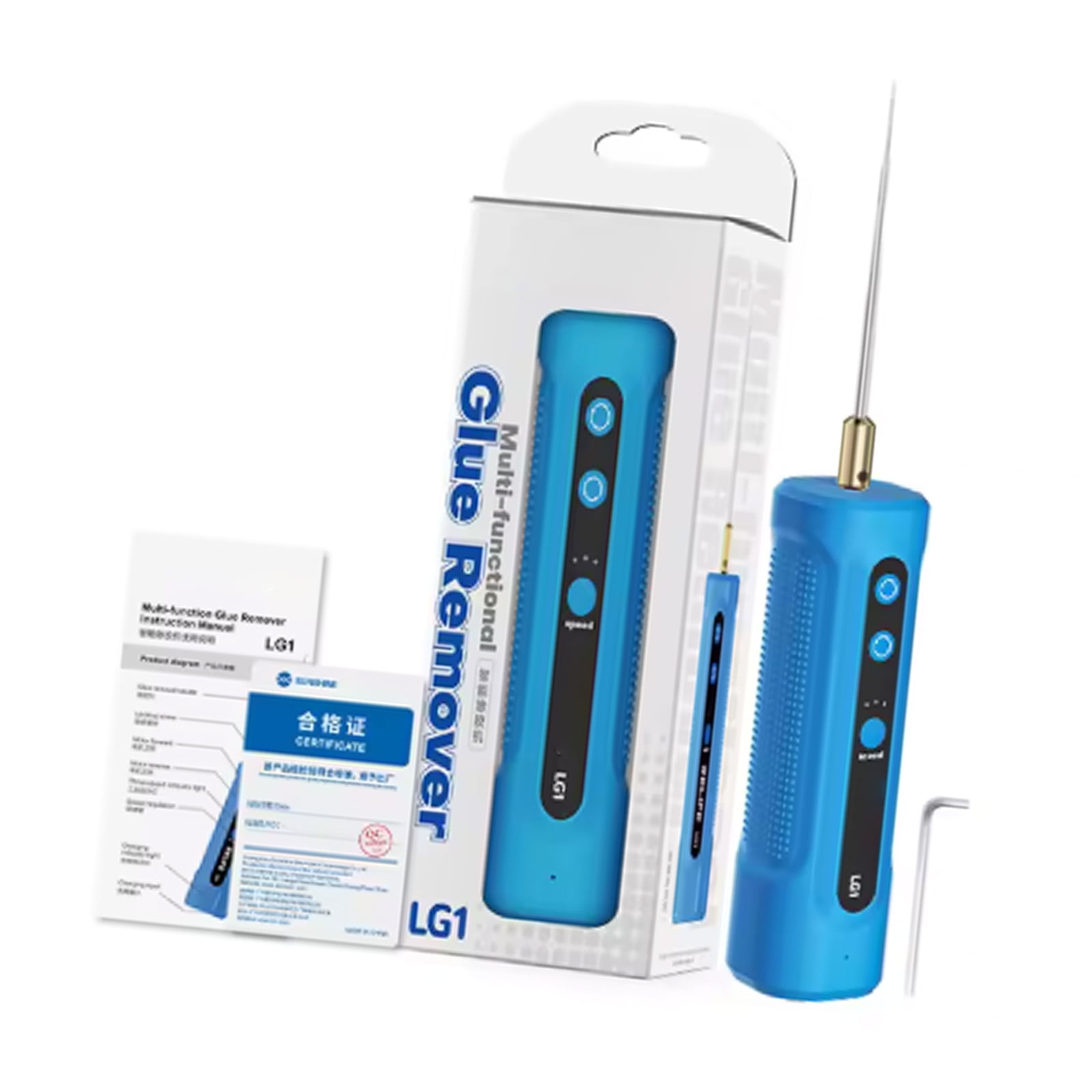 3 Speed Adjustable Manual Glues Removers Tool For Repair Reversible Motor Ergonomic Design