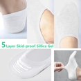 thumbnail image 4 of Womens No Show Socks Non Slip Flat Boat Line Low Cut Socks (6-12 Packs), 4 of 5