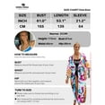 thumbnail image 4 of Edolynsa Women's Boho Printed Kimonos Lightweight Swimsuit Cover ups Plus Size Bathing Suit Coverups Beach Outfits, 4 of 8