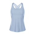thumbnail image 1 of Blusa deportiva con tirantes cruzados estilo europeo y americano, bonita espalda, prenda exterior de dos piezas, traje de fitness para correr y yoga que combina con todo, 1 of 6