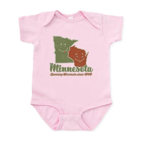 

CafePress - MN: Spooning WI Infant Bodysuit - Baby Light Bodysuit Size Newborn - 24 Months