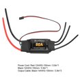 thumbnail image 3 of 80A Brushless ESC Electronic Speed Controller Accessory for RC Airplane Aircraft Helicopter80A, 3 of 4