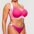 thumbnail image 2 of AHTJRT Smoothing Bra for Women Anti Sagging Wireless Push up Sports Bras No Underwire Fixed Padded Full Coverage Bralettes Hot Pink XXL, 2 of 8