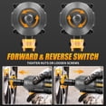 thumbnail image 4 of Llave de impacto inalámbrica Vniissok 1/2 pulgada 20 V para batería Dewalt, 4 of 6
