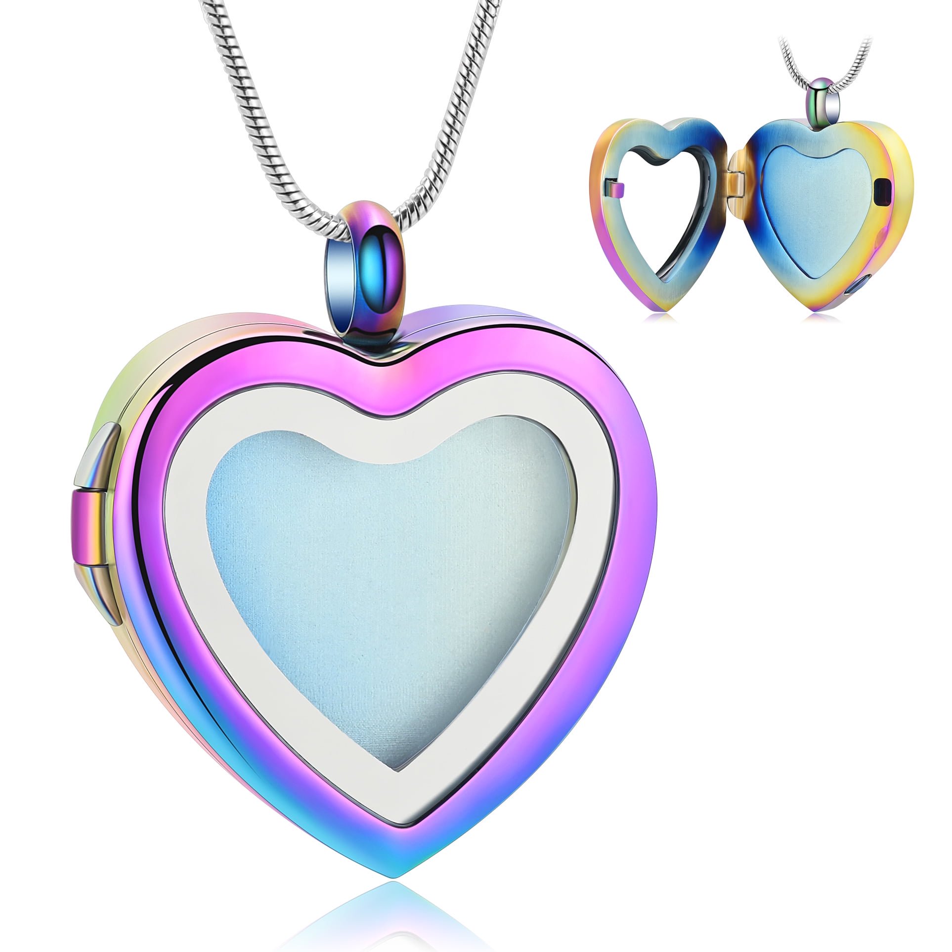 Heart Cremation Jewelry Heart Urn Necklace for Ashes Heart Locket That Holds Pictures for Women Ashes Necklace Keepsake Memorial Ash Jewelry