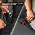 thumbnail image 6 of CAT PU Leather Rear Bench Seat Cover - Gray, 60/40 Split Fit for Cars, Trucks, SUVs - Waterproof, Scratch-Resistant, Semi-Universal Fit Rear Seat Protector for Most Auto Interior - Easy Install, 6 of 9