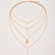 thumbnail image 3 of Collar para mujer, joyería para mujer, colgante de borla de diamantes multicapa de metal para mujer, collar con colgante de clavícula para mujer, pendientes para mujer, 3 of 5
