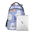 thumbnail image 7 of FORMRS Unisex Backpack Elementary School Travel Bookbag with Reflective Stripes, Blue Halloween, 7 of 7