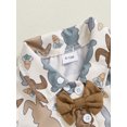 thumbnail image 6 of Toddler Baby Kids Boy Easter Shorts Clothing Set 6 12 18 24 Months 2T 3T 4T Bunny Print Short Sleeve Button-up Bow Tie Shirt Elastic Waistband Shorts Outfits, 6 of 9