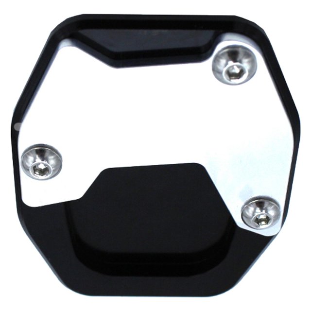 Almohadil de extensión Kickstand negra para para FORZA 750 Pta Baoblaze Cojín de pieles de motocicleta