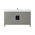 thumbnail image 3 of Hadiya 60" Single Bathroom Vanity Set in Gray Pine with Aosta White Composite Stone Countertop without Mirror, 3 of 8