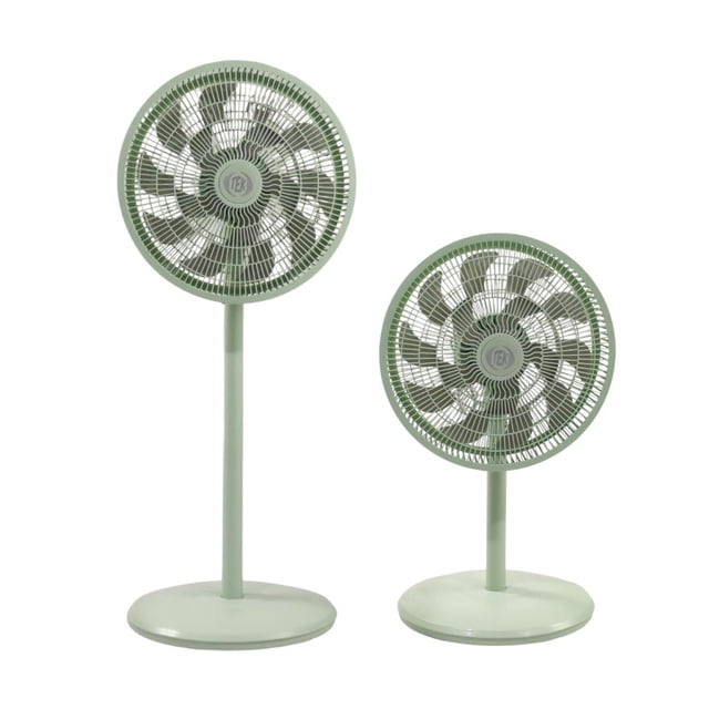 Ventilador 2 en 1 Tek Pie y Escritorio 16 base 15 aspas 98 cm Verde