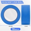 thumbnail image 2 of Cinta adhesiva para pintores NEOACT, 16 rollos de 5 cm de ancho, azul, 880 yardas en total, 2 of 7