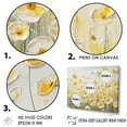 thumbnail image 3 of Designart "Buttercups In Full Array" Flower Field Floater Framed Wall Decor, 3 of 5