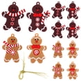 thumbnail image 1 of 12 unids Pan de jengibre Hombre Colgante Árbol de Navidad Colgante Decoración Partido Layout Colgante, 1 of 5