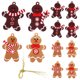 thumbnail image 1 of 12 unids Pan de jengibre Hombre Colgante Árbol de Navidad Colgante Decoración Partido Layout Colgante, 1 of 5