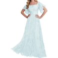 thumbnail image 3 of Encaje Vestidos De Madrina Mangas Largas - Vestidos De Noche Formales Boda, 3 of 5