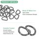 thumbnail image 2 of Uxcell 10-Pack Hebillas en D, 1 Pulgada Hebillas Metálicas en D No Soldadas para Bolsos/Delantales/Cinturones/Cuellos de Mascotas, Hardware de Anillo en D Semicircular [Negro Gris], 2 of 6
