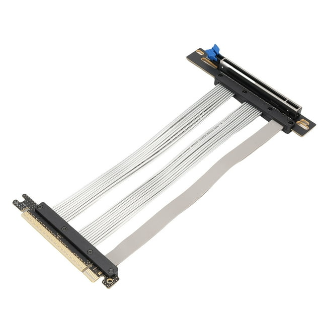 Câble Rehausseur PCIE 5.0, Câble d'Extension pour Carte Graphique GPU Gen 5 PCIE 16X 128 Go / s Compatible avec PCIE 4.0 WRX80 / 90E, RTX4090 / 5090 / RX8900 / RX7900XTX, Etc