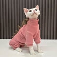 thumbnail image 3 of ZZ Sphynx cat Clothes, Dinosaur Costume, Hairless Cats Warm Clothes for Cornish Rex and Devon Rex (Blue, M(3.5-5.5lbs)), 3 of 6