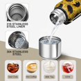 thumbnail image 3 of 20 Oz Sunflower Coffee Tumbler Double Wall Insulated Stainless Steel Water Bottle | Metal Reusable Thermoses Flask with Cup Cap | Leak & Sweat Proof with Anti-Dust Lid, 3 of 7