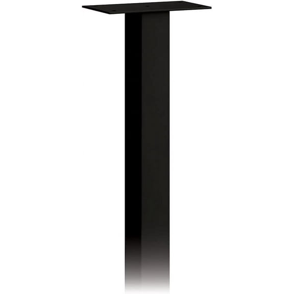 Salsbury Industries 4895BLK Standard in Ground Mounted Mailbox Post, Black