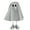 Silver, variant on Ghost Wearing Cloak Ornament Halloween Haunted House Parties Themed Statue Multi-Functional Holiday Decor