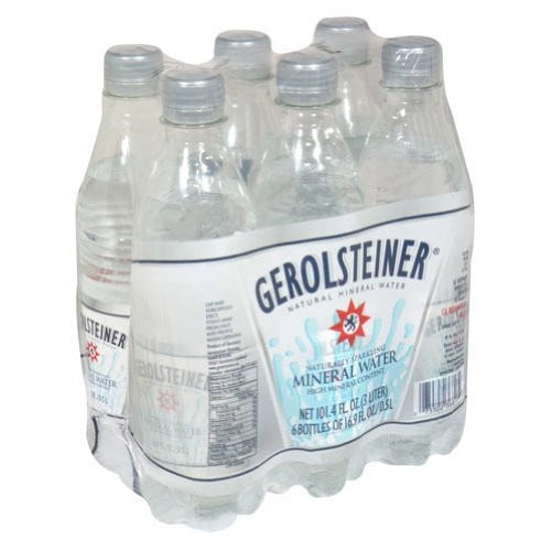 Gerolsteiner Sparkling Mineral Water, 16.9 Oz (Pack of 4) by
