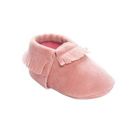

Infant Cute Baby Kids Boys Girls Soft Crib Tassel Leather Shoes