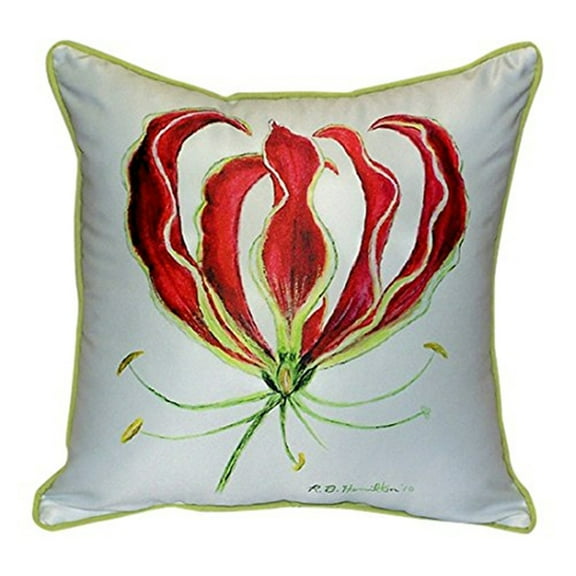 Red Lily Large Indoor/Outdoor Pillow 18x18