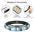 thumbnail image 6 of Funny Cat Taking A Bath Haiem Elastic Steering Wheel Cover: Car Steering Wheel Accessories Universal Fit 15 Inch - Stylish And Comfortable Car Accessory For Men And Women, 6 of 8