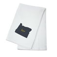 thumbnail image 1 of Oregon, Home State, Gray on White (100% Cotton Tea Towel, Decorative Hand Towel, Kitchen and Home), 1 of 3