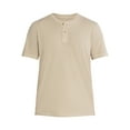 thumbnail image 5 of George Men's and Big Men's Sunwashed Cotton Henley Tee with Short Sleeves, Sizes S-3XL, 5 of 5